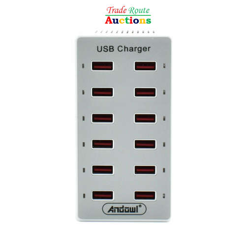 12 Port USB Charging Station Multi USB Charger Adapter Fast & Light Weight 60W 2.4A / 1A