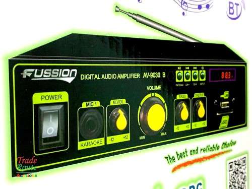 Fussion Digital Audio Amplifier - AV-9030 B FM RADIO - USB - SD CARD - 12V DC / 220V AC