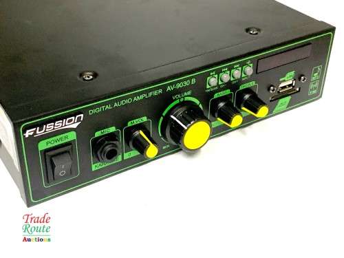 Fussion Digital Audio Amplifier - AV-9030 B FM RADIO - USB - SD CARD - 12V DC / 220V AC