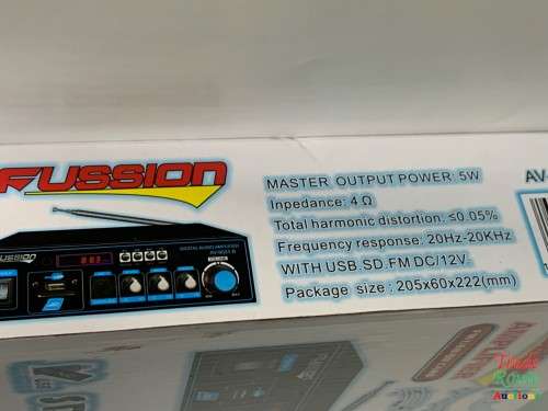 Fussion Digital Audio Amplifier - AV-9031 B FM RADIO - USB - SD CARD - 12V DC / 220V AC