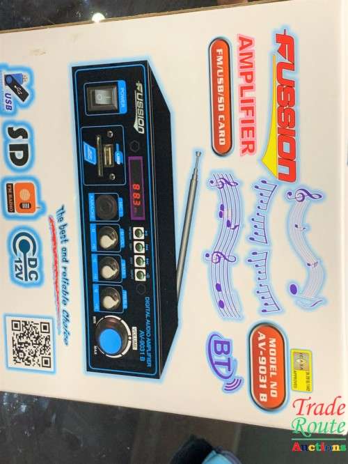 Fussion Digital Audio Amplifier - AV-9031 B FM RADIO - USB - SD CARD - 12V DC / 220V AC
