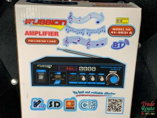 Fussion Digital Audio Amplifier - AV-9031 B FM RADIO - USB - SD CARD - 12V DC / 220V AC