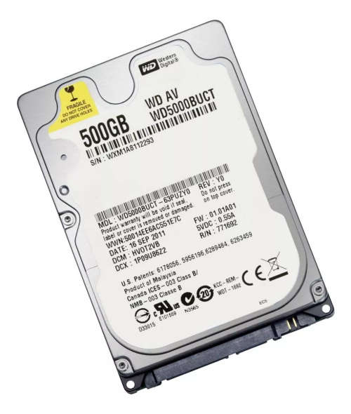 Western Digital 500GB SATA  2.5 Inch Hard Drive WD5000BUCT HDD