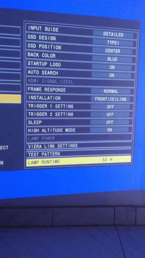 Panasonic PT-AE4000U HD LCD Home Cinema Projector [ only 53 Lamp Hours ]