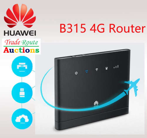 HUAWEI B315 4G LTE Wifi Modem Wireless Router (uses SIM card) OPEN TO ALL NETWORKS