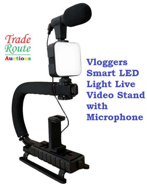 TIKTOK YOUTUBE Vlog Kit Live video package, mini stand, led light, microphone Camera Cradle C-handle