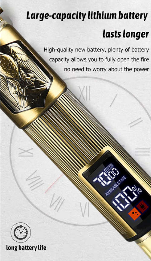 LCD Display Electric Hair Clipper Rechargeable Hair Clipper Gold