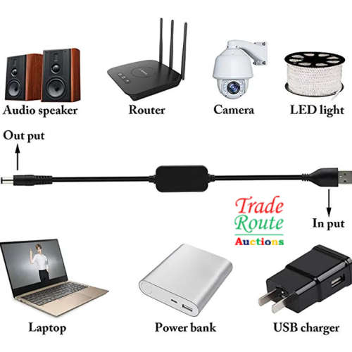 USB 5V to 12V (Power Bank to Wi-Fi Router) USB Step Up Voltage Converter
