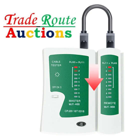 Network Cable Tester Dual Use Battery Operated RJ45 and RJ11