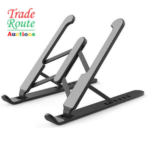 Laptop Foldable Notebook Stand, Portable Computer Mount Stand with 6 Levels of Height Adjustment