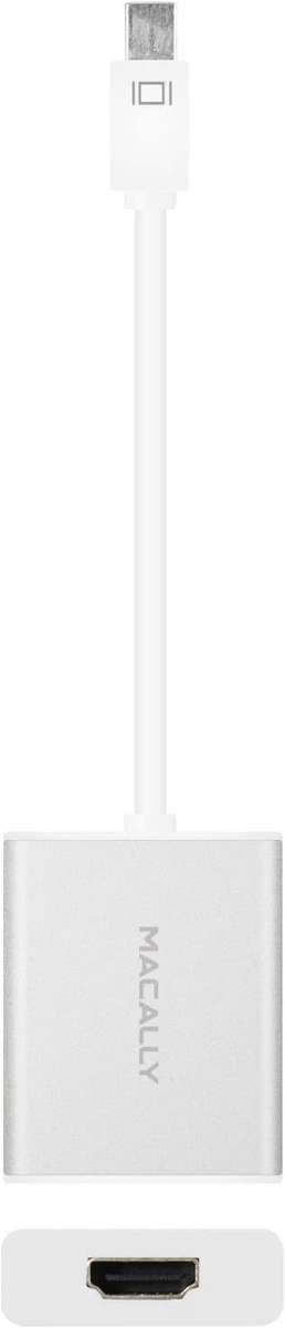 Macally MDHDMI Aluminium Mini DisplayPort to HDMI Adapter with Support of Ultra HD (4K)