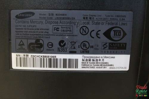 Samsung B2240EW computer monitor 22 INCH 1680 x 1050 pixels Black