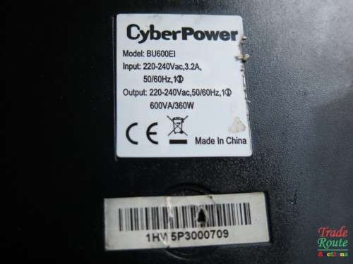 CYBERPOWER UPS - BU600E1 [ Salvage Stock - No Power] For Spares or Repair