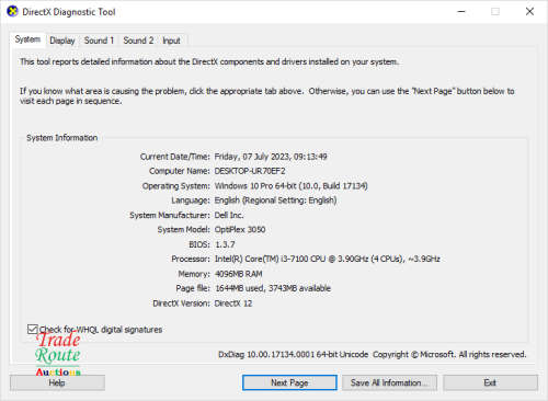 Dell OptiPlex 3050 Mini Tower Desktop PC