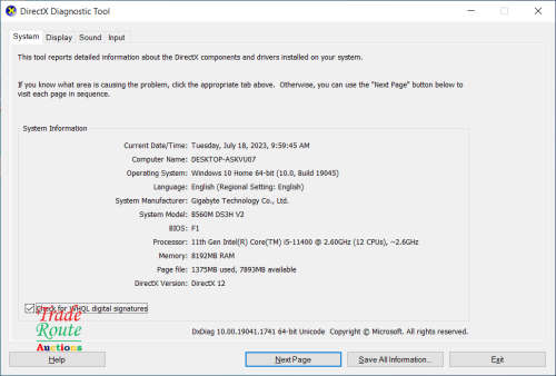 Gigabyte B560M DS3H V2 Gaming PC | Core i5 11400 11th Gen 2.6GHz | 8GB RAM | 2TB HDD