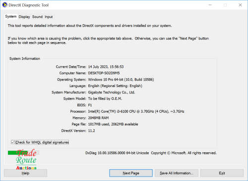 Core i3 6th Generation 6100 3.7 GHz Desktop PC