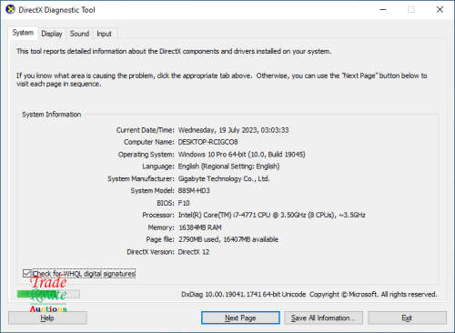 GIGABYTE B85M-HD3 Gaming PC - Core i7 16GB RAM 256GB SSD NVidia GeForce GTX 1050 2GB Graphics