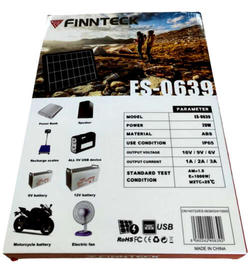 20w Solar Panel 16v/9v/6v - Outdoor Solar Panel Emergency Charging Unit