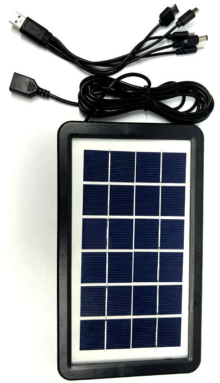 Solar Panel Emergency Charging Unit for Charging Cellphones