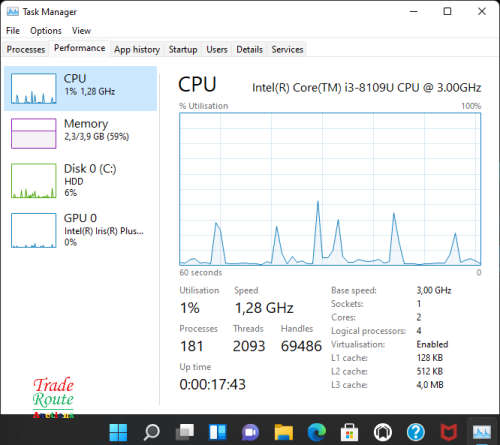 Intel NUC Mini-PC NUC8i3BEH 8th Gen PC