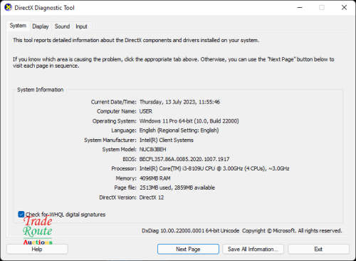 Intel NUC Mini-PC NUC8i3BEH 8th Gen PC