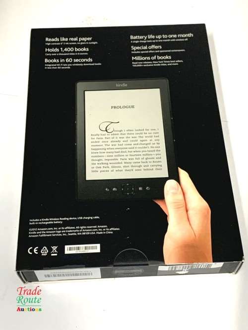 Amazon Kindle Wi-Fi E-Reader eBooks Tablet WiFi + USB Lightweight NEW in Box