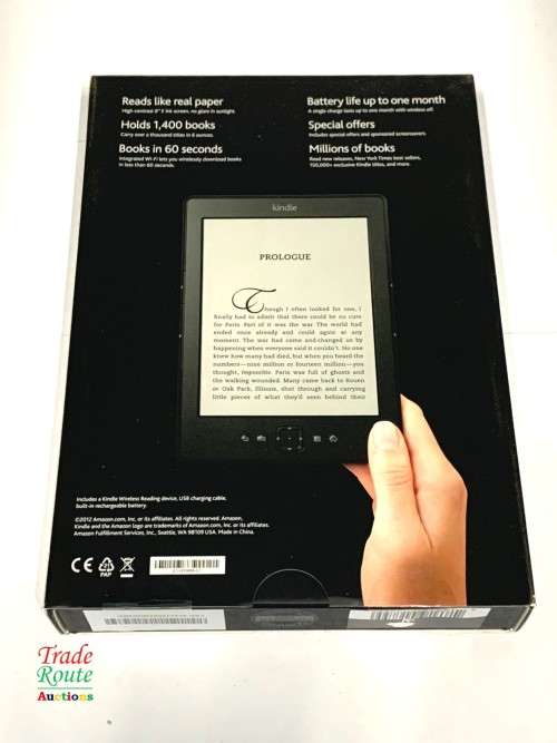 Amazon Kindle Wi-Fi E-Reader eBooks Tablet WiFi + USB Lightweight NEW in Box