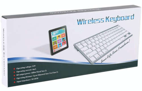 Ultra-thin Wireless Bluetooth Keyboard for iPad, Samsung, Huawei, Xiaomi, Tablet PCs or Smartphones