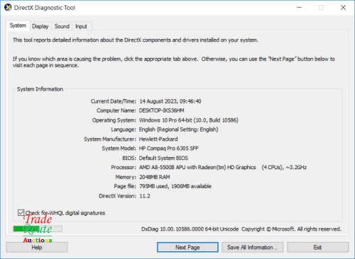HP COMPAQ 6305 PRO SFF PC | AMD A8-5500B Processor 3.2GHz with Radeon Graphics