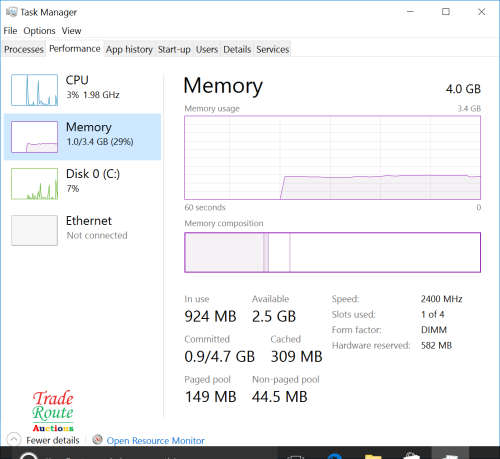 HP EliteDesk 705 G3 SFF SMALL FORM FACTOR PC - AMD 7th Gen A8-9600 R7 - 4GB RAM 1TB HDD