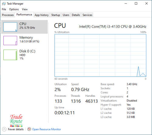 HP PRODESK 600 G1 SFF DESKTOP | CORE i3 4130 3.4GHz | 4GB RAM | 500GB HDD | DESKTOP PC