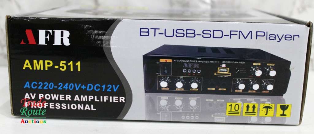 AFR Digital Audio Amplifier AMP-511 FM RADIO - USB - SD CARD - 12V DC / 220V AC