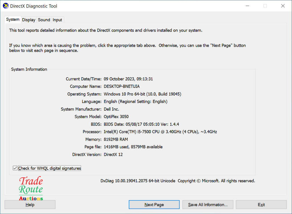 Dell OptiPlex 3050 SFF Desktop PC | Core i5 3.4GHz | 8GB RAM | SSD