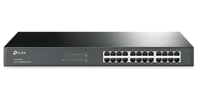 TP-Link TL-SG1024 Managed Network Switch L2 Gigabit Ethernet 10/100/1000 Mbits Black