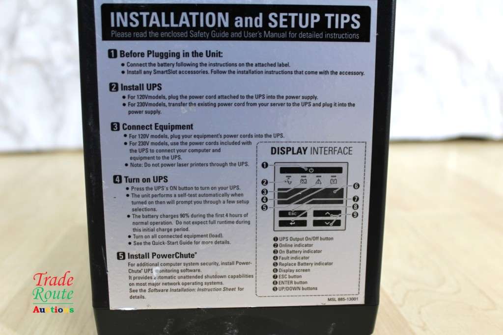 APC Smart-UPS 750 Powers on - Needs new Battery [ Salvage Stock ]