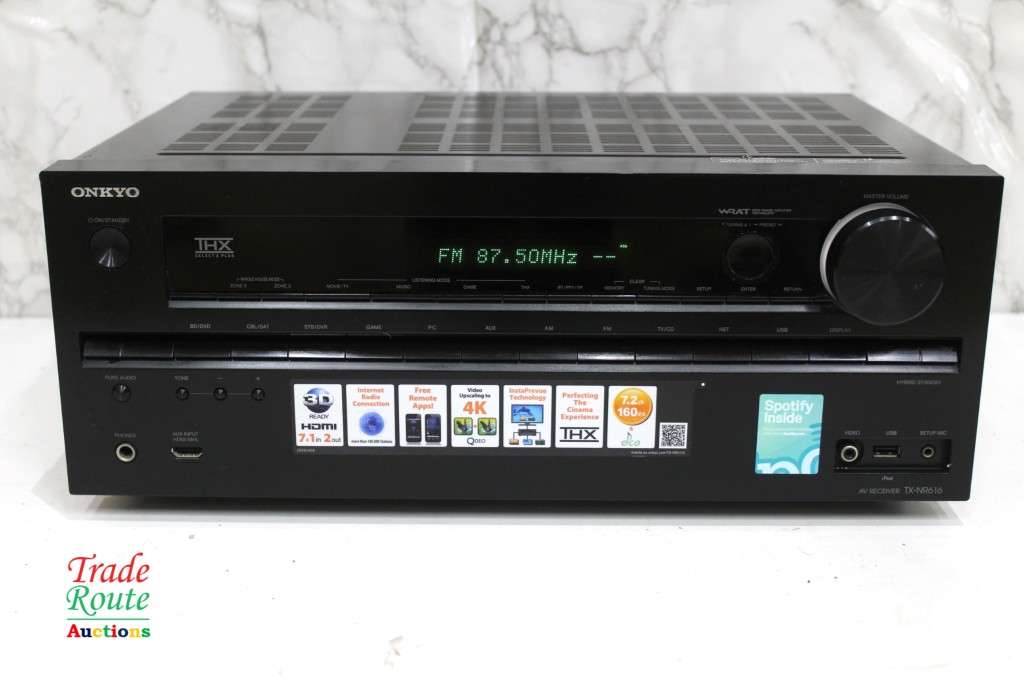 ONKYO TX-NR616 7.2- Channel Network A/V Receiver - [ NO SOUND ] [FOR SPARES OR REPAIR]