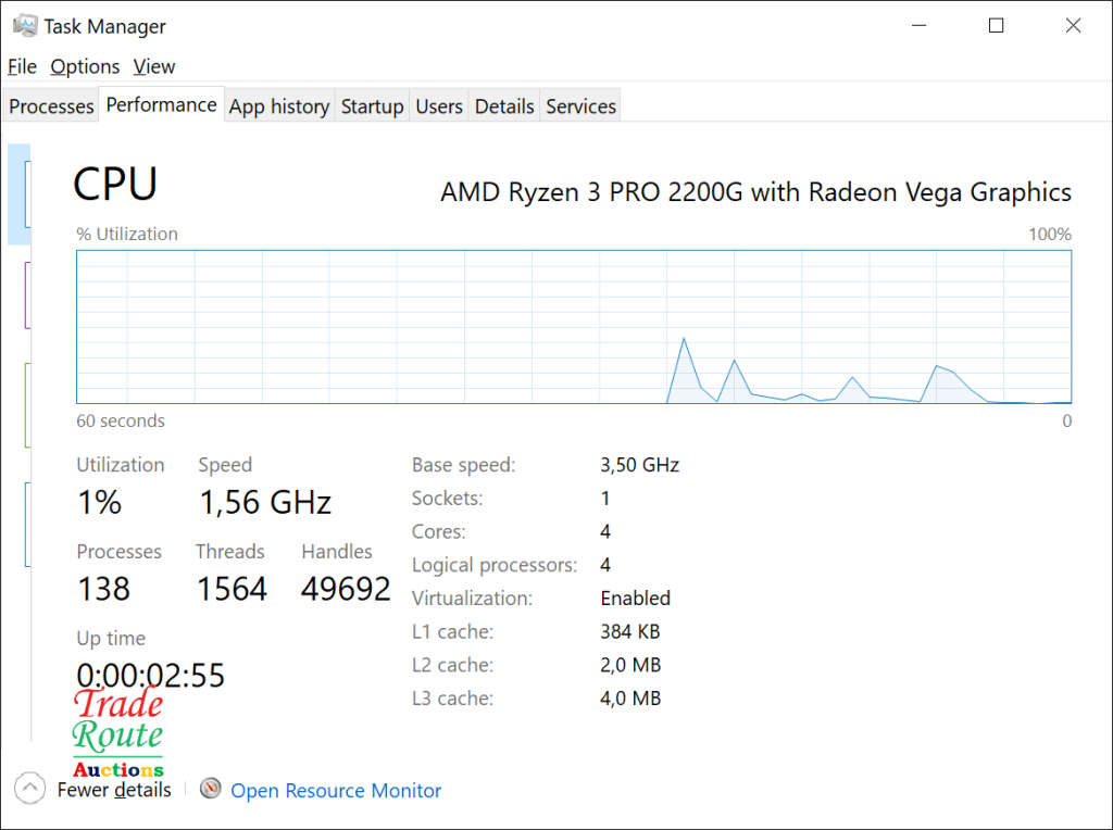 HP EliteDesk 705 G4 SFF Gaming PC 16GB RAM 256GB SSD AMD Ryzen with Radeon Vega Graphics PC