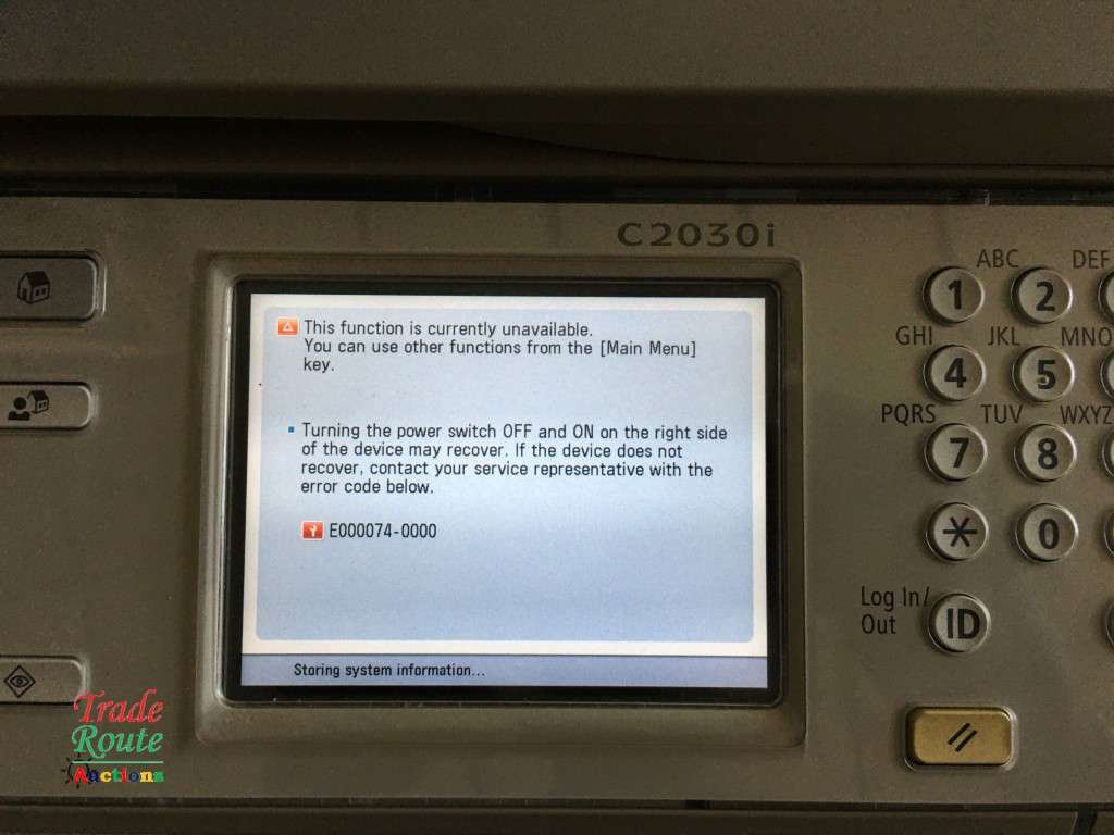 Canon imageRUNNER Advance C2030i Multifunction Colour Heavyduty Printer [COLLECTIONS ONLY / ERROR]
