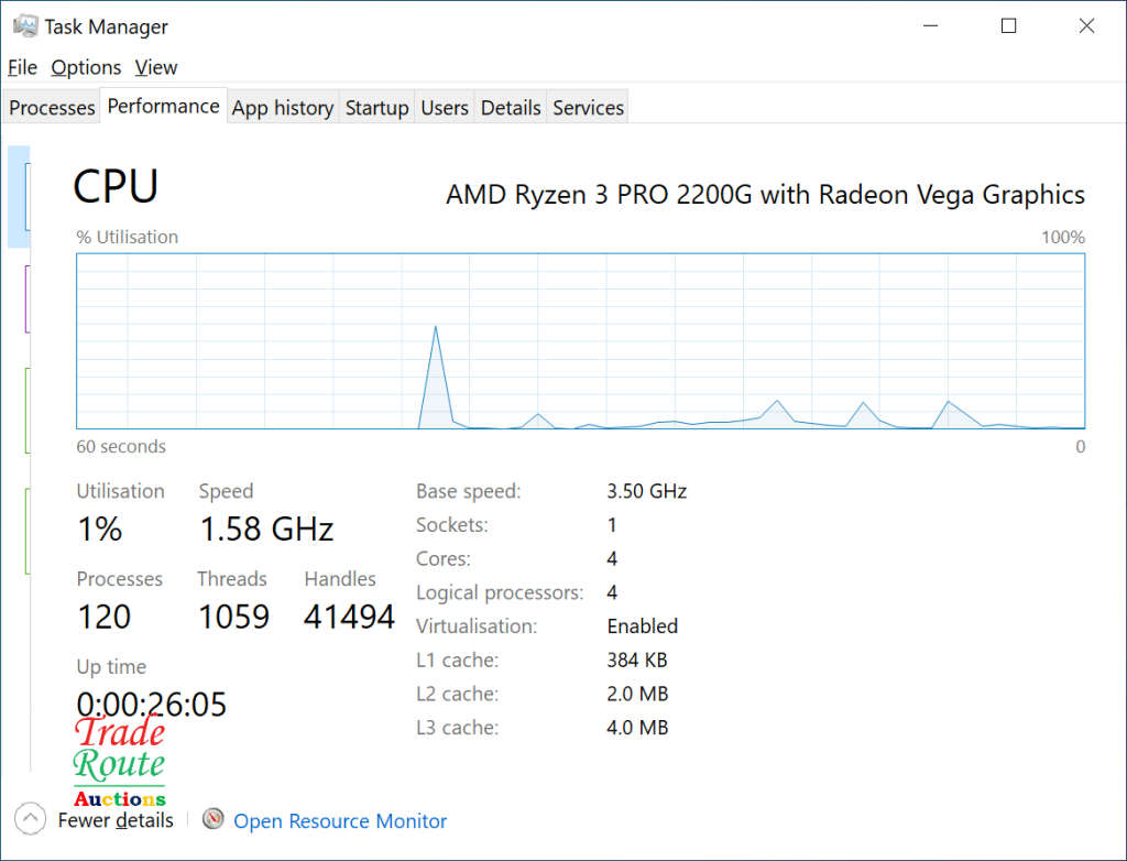 HP EliteDesk 705 G4 SFF Desktop Computer | AMD Ryzen 3 PRO 2200G Radeon Vega Graphics ** GAMING PC