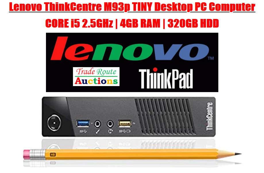 Lenovo ThinkCentre M93P MICRO Desktop TINY PC | Core i5 2.9GHz | 8GB RAM | 320GB HDD - Very Slim