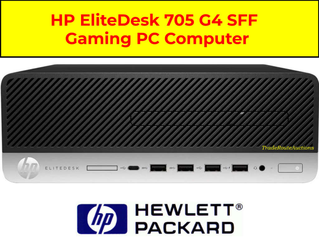 HP EliteDesk 705 G4 SFF Desktop Computer | AMD Ryzen 5 PRO 3400G Radeon Vega Graphics ** GAMING PC