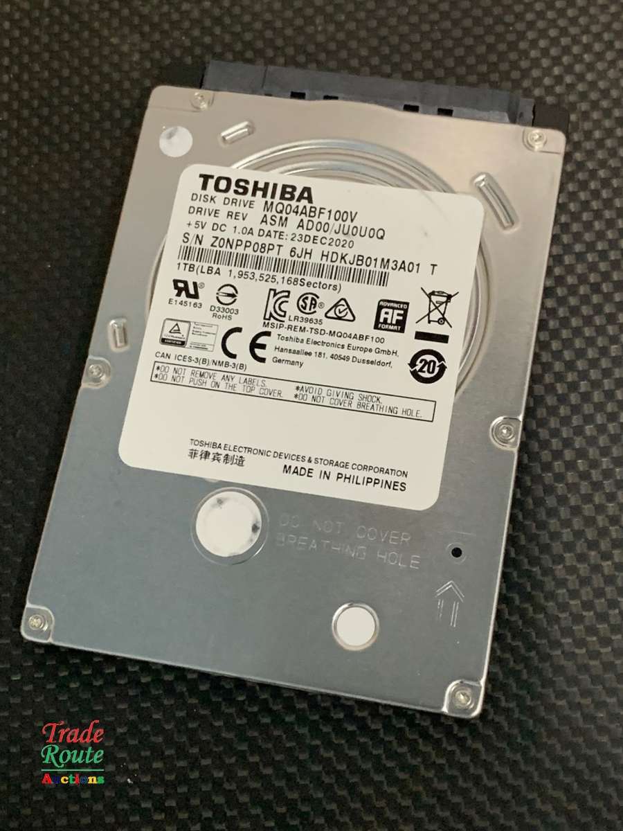 Toshiba 1 TB HDD (1000 GB) - For Laptops, DVRs, NVRs & Desktops - Slim 7mm