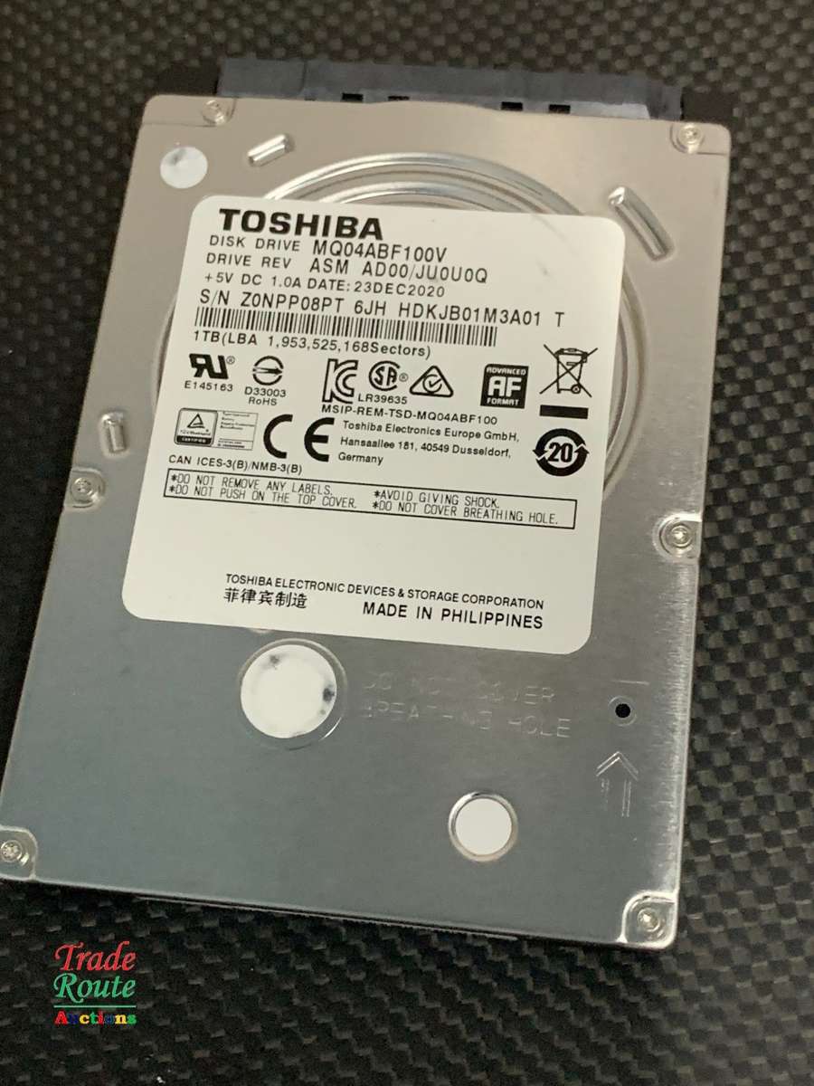 Toshiba 1 TB HDD (1000 GB) - For Laptops, DVRs, NVRs & Desktops - Slim 7mm