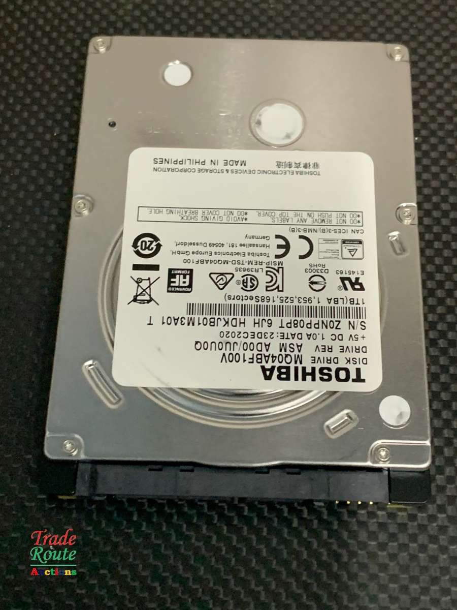 Toshiba 1 TB HDD (1000 GB) - For Laptops, DVRs, NVRs & Desktops - Slim 7mm