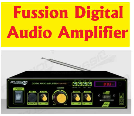 Fussion Digital Audio Amplifier - AV-9030 B FM RADIO - USB - SD CARD - 12V DC / 220V AC
