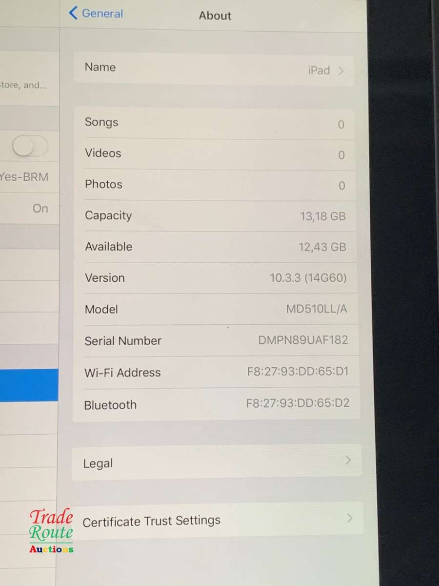 IPAD 4 16GB WiFi A1458  ***  IPAD4 RETINA DISPLAY  ***