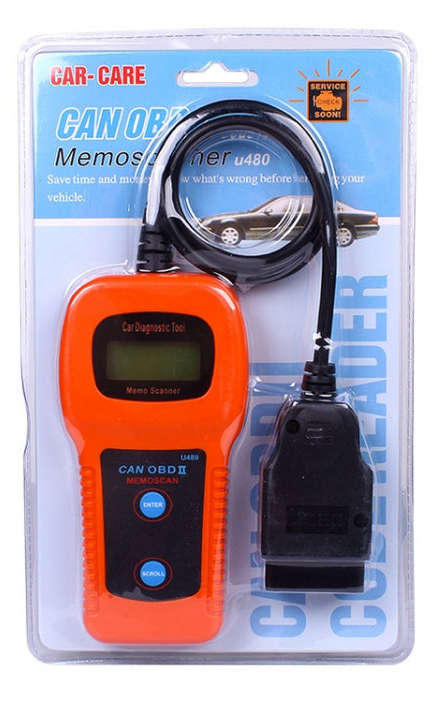 U480 Scanner CAN OBDII OBD2 Memo Engine Fault Code Reader Car Diagnostic Scanner Tool