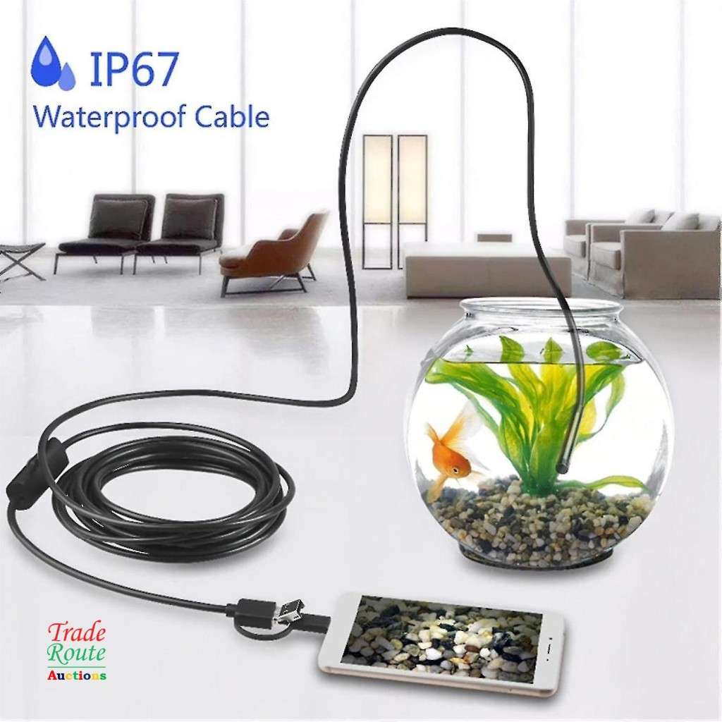 Endoscope Type-C, IP67 Endoscope Camera for Mobile with 3.5m Cable View on Cellphone Screen