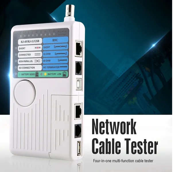 4 in 1 Remote Network Cable Tester for RJ45 RJ11 USB BNC LAN Cable Multi-functional