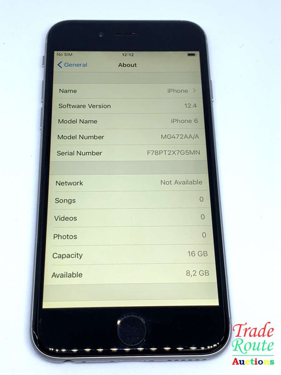APPLE IPHONE 6  SmartPhone - 92% Battery Health